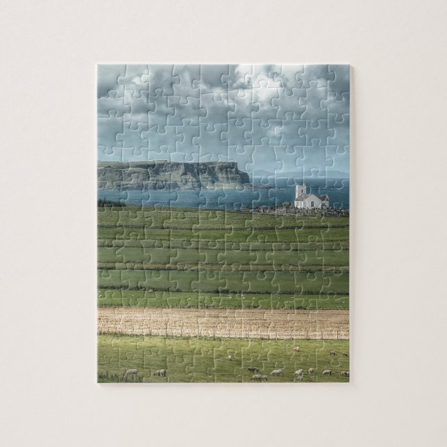 County Antrim's Coastal Causeway, Northern Ireland Jigsaw Puzzle (Vertical)