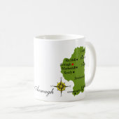 County Armagh Map & Crest Mugs (Front Right)