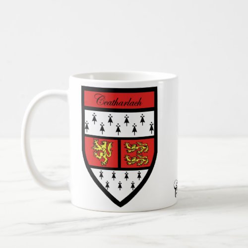 County Carlow Map  Crest Mugs