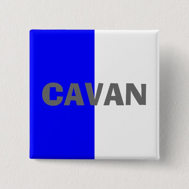 County Cavan  Flag Badge Button (Front)