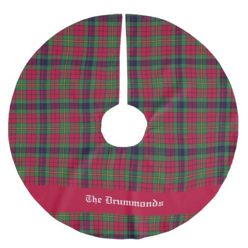 County Clare Tartan Customizable  Brushed Polyester Tree Skirt