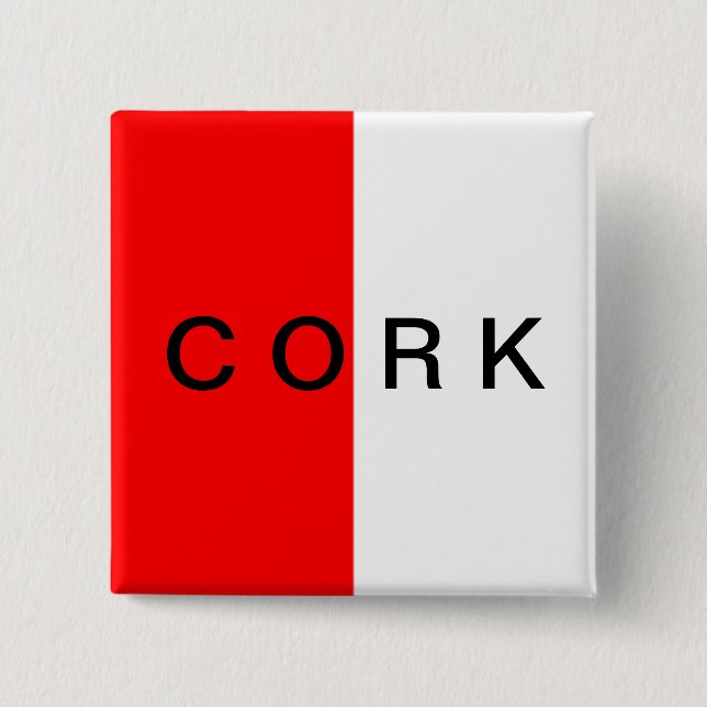 County Cork  Flag Badge Button (Front)