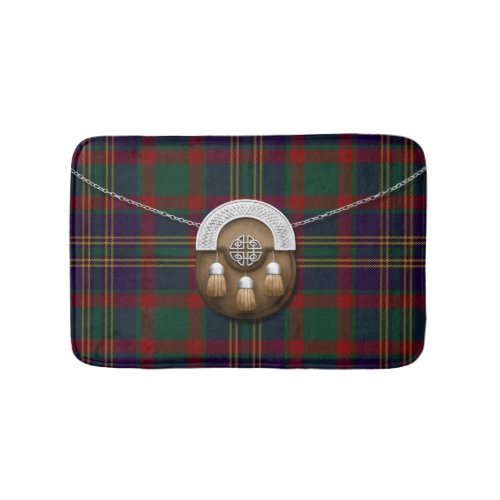 County Cork Irish Tartan And Sporran Bathroom Mat