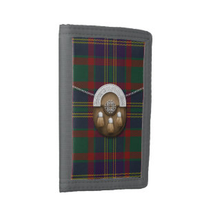 County Cork Irish Tartan And Sporran Tri-fold Wallet