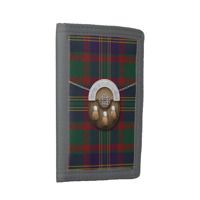 County Cork Irish Tartan And Sporran Trifold Wallet (Side)