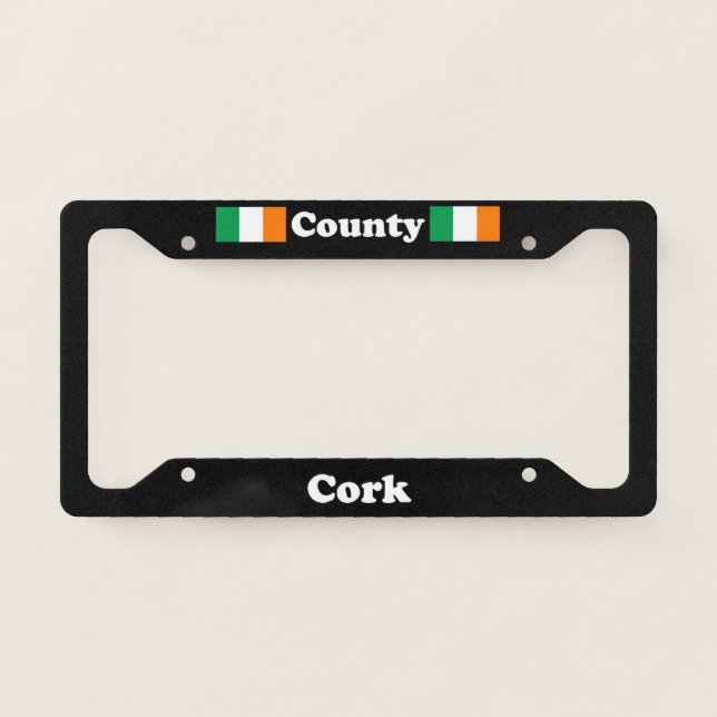 County Cork - LPF License Plate Frame (Front)