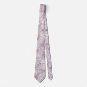 County Cottage Velvety Lilac Daisy Neck Tie