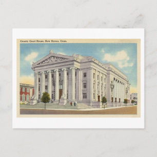 County Court House in New Haven, Connecticut, Postcard