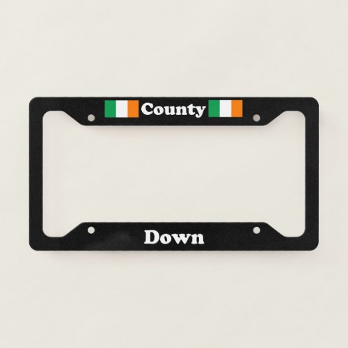 County Down _ LPF License Plate Frame