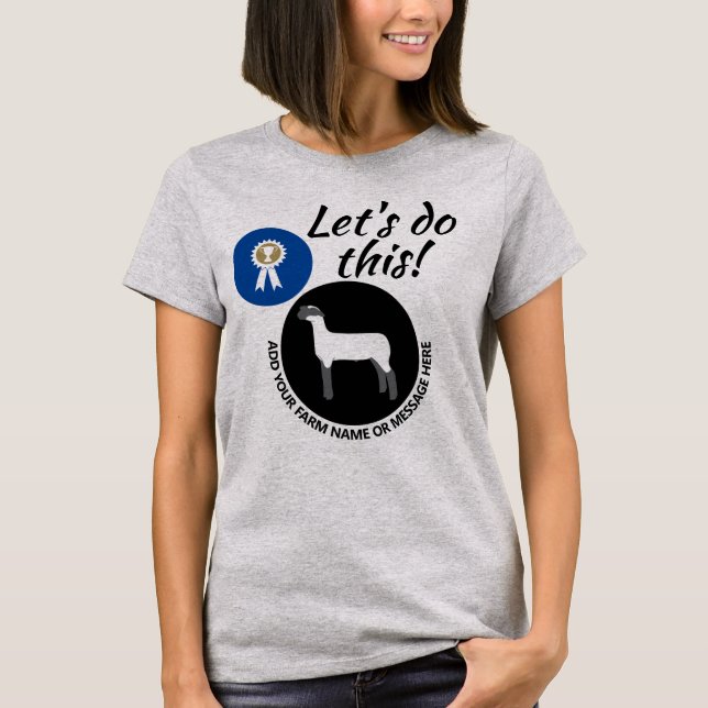 County Fair Livestock Market Lamb Show T-Shirt (Front)