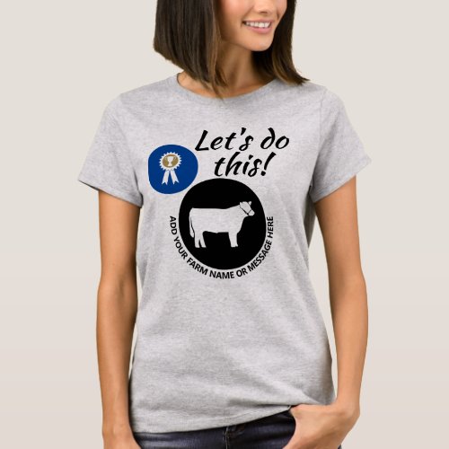 County Fair Livestock Market Steer T_Shirt