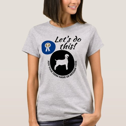 County Fair Livestock Market Wether Goat T_Shirt