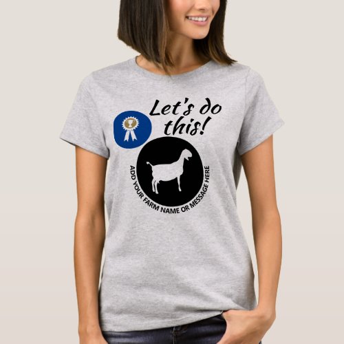County Fair Livestock Nubian Dairy Goat Show T_Shirt
