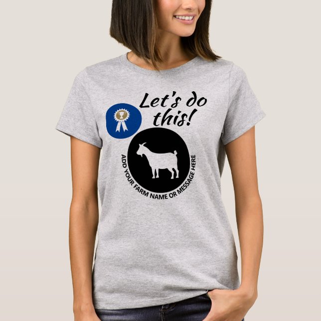 County Fair Livestock Pygmy Goat Show T-Shirt (Front)