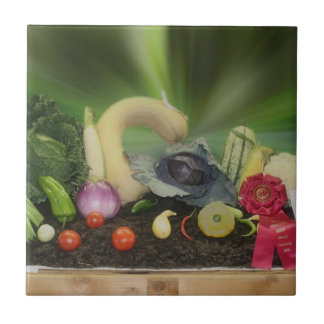 County Fair Vegetable Display Tile