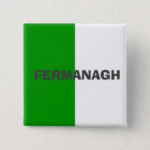 County Fermanagh  Flag Badge Button