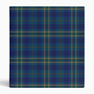 County Fermanagh Irish Tartan 3 Ring Binder