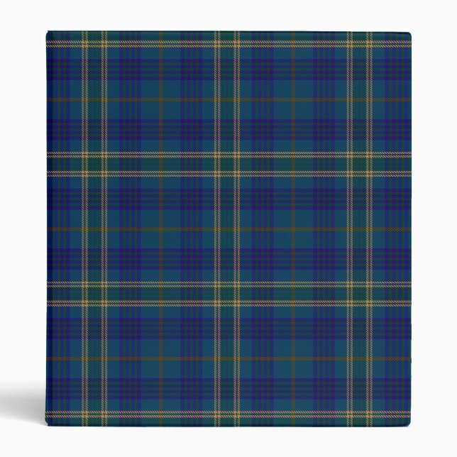County Fermanagh Irish Tartan 3 Ring Binder (Front)