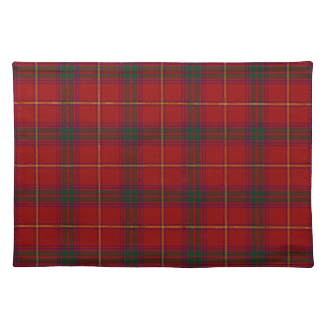 County Galway Irish Tartan Cloth Placemat (Front)