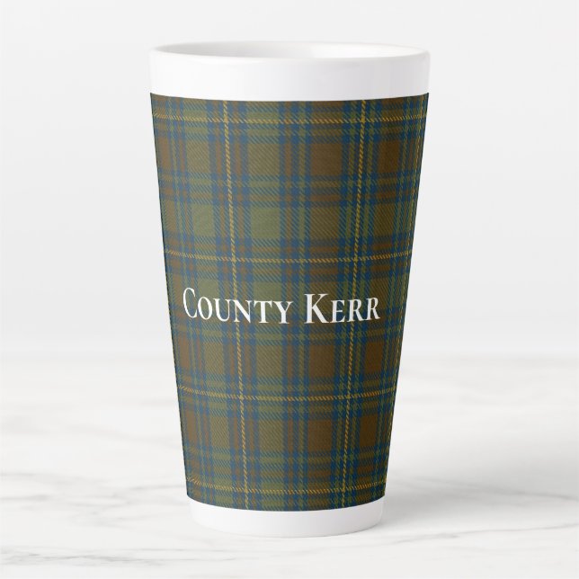 County Kerr Tartan Latte Mug (Front)