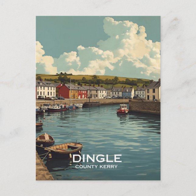 County Kerry Dingle Postcard (Front)