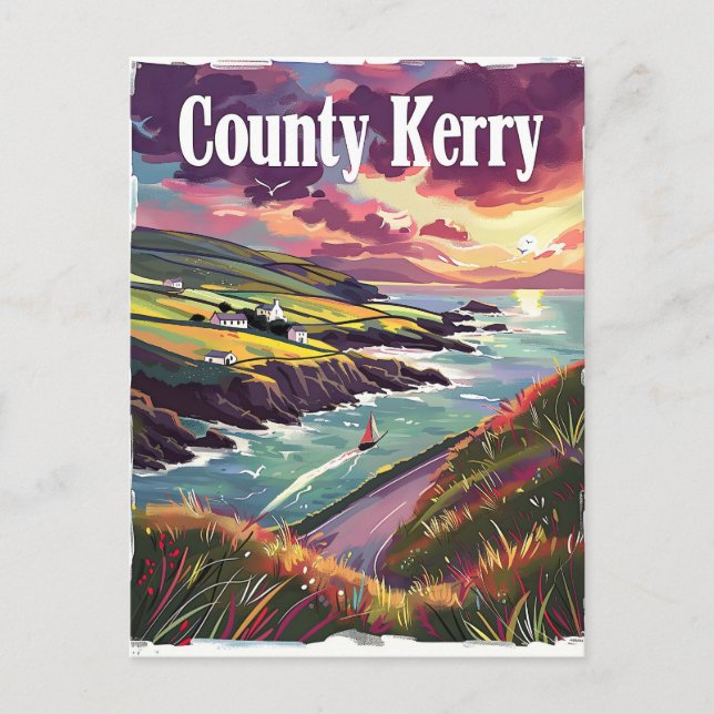 County Kerry Ireland Postcard (Front)