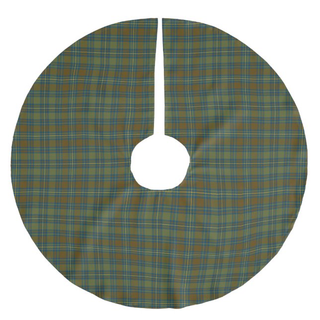 County Kerry Irish Tartan Brushed Polyester Tree Skirt (Front)