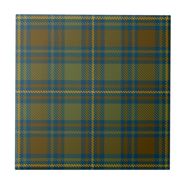 County Kerry Irish Tartan Ceramic Tile (Front)