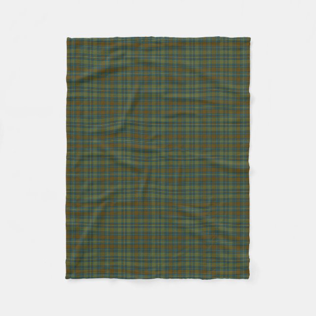 County Kerry Irish Tartan Fleece Blanket (Front)