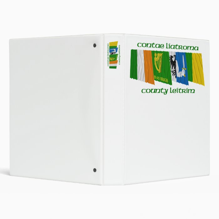 County Leitrim Flags Vinyl Binder