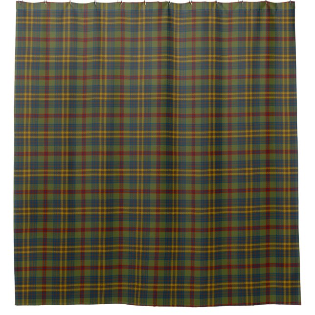County Limerick Irish Tartan Shower Curtain (Front)