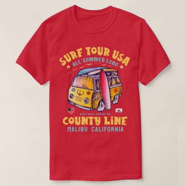 County Line Malibu California T-Shirt (Design Front)