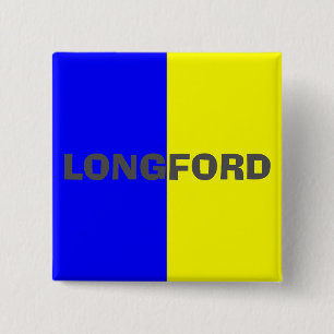 County Longford Flag Badge Button