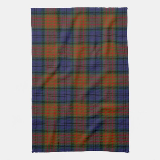 County Longford Irish Tartan Kitchen Towel (Vertical)