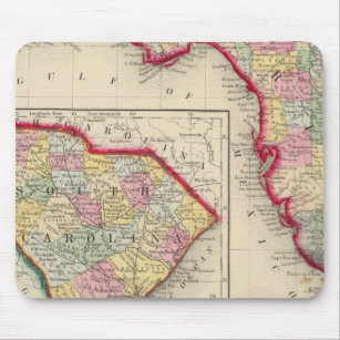 County Map Of Florida Mouse Pad