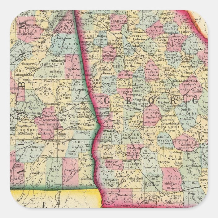 Alabama And Georgia Map - Oconto County Plat Map