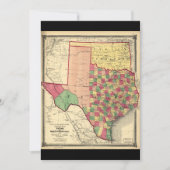 County Map of Texas and Indian Territory (1874) (Front)