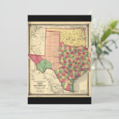 County Map of Texas and Indian Territory (1874) (Standing Front)