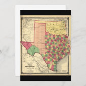 County Map of Texas and Indian Territory (1874) (Front/Back)
