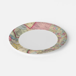 County Map Of Texas Paper Plates