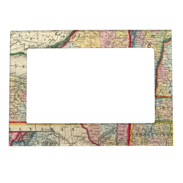 County Map Of The States Of New York Magnetic Frame (Front)