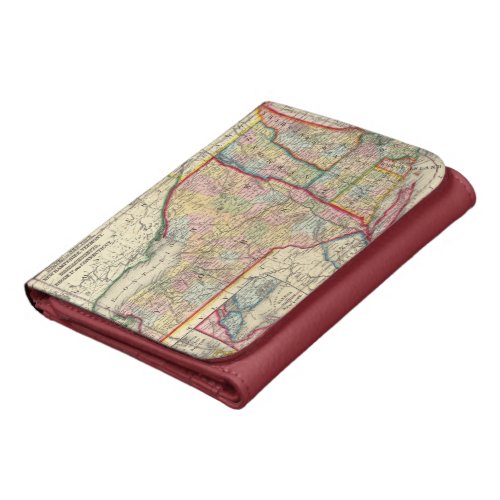 County Map Of The States Of New York Wallet