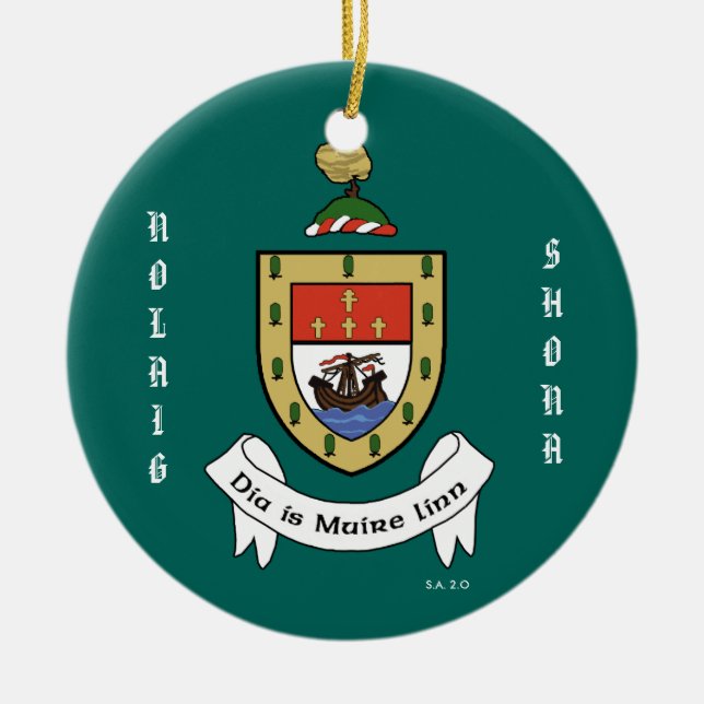 County Mayo Ireland Christmas Ornament (Front)