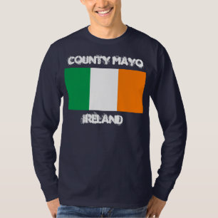 County Mayo, Ireland with Irish flag T-Shirt