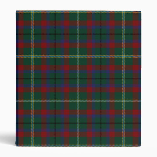 County Mayo Irish Tartan 3 Ring Binder