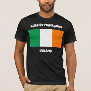County Monaghan, Ireland with Irish flag T-Shirt