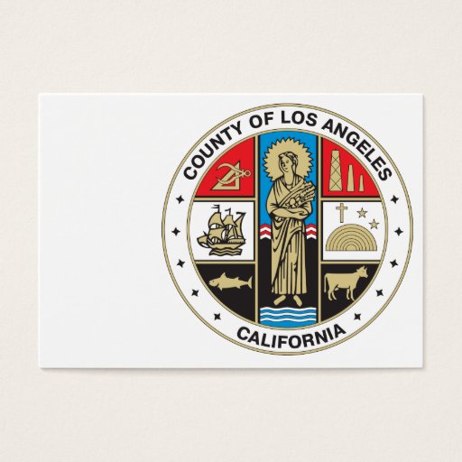 Customizable County of Los Angeles seal Business Card Template