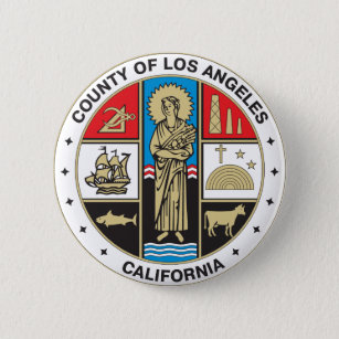 County of Los Angeles seal Pinback Button