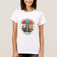 T-SHIRT • I Love LOS ANGELES • LOGO PRINTED FRONT OR BACK SIDE