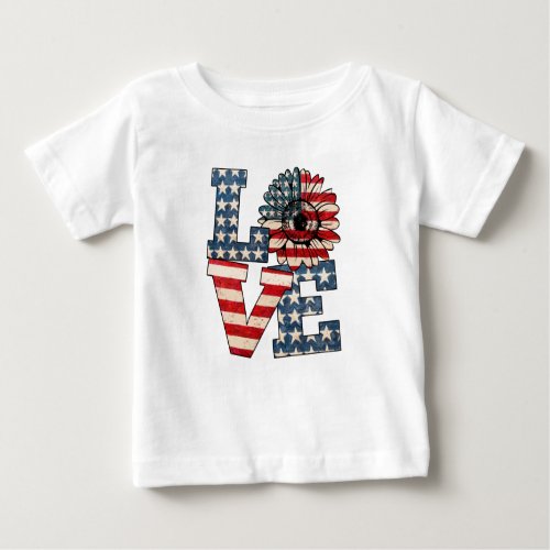 County Patriotic Kid  Baby T_Shirt